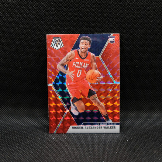 2019-20 Panini Mosaic Nickeil Alexander-Walker #205 Red Mosaic Prizm Rookie