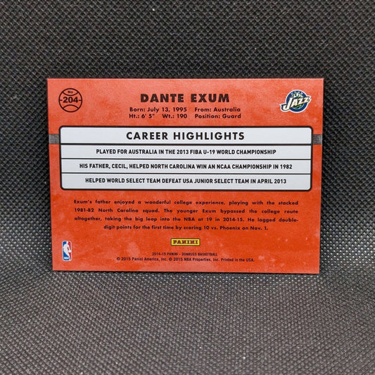 2014-15 Dante Exum Donruss #204 Rated Rookie Swirlorama