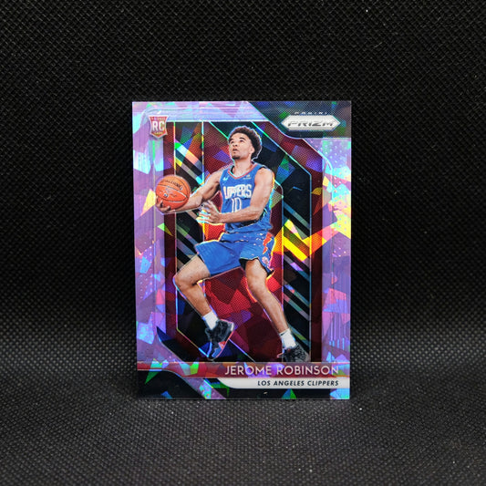 2018-19 Panini Prizm Jerome Robinson #194 Purple Cracked Ice Prizm Rookie /149
