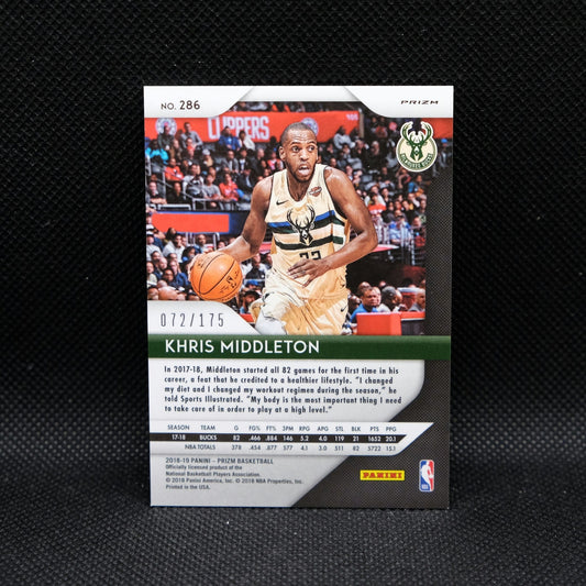 2018-19 Khris Middleton Prizm Blue Fast Break Prizm /175