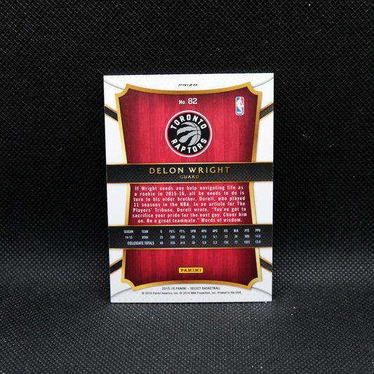 2015-16 Panini Select Delon Wright #82 Tri Colour Prizm Rookie Card