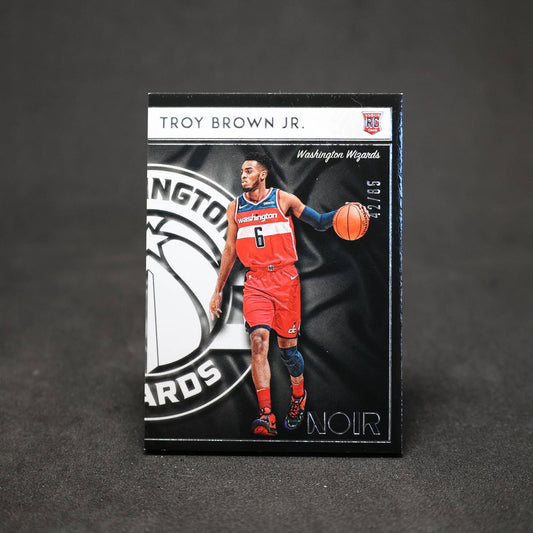 2018-19 Troy Brown Jr Noir Icon Edition Rookie Card /65