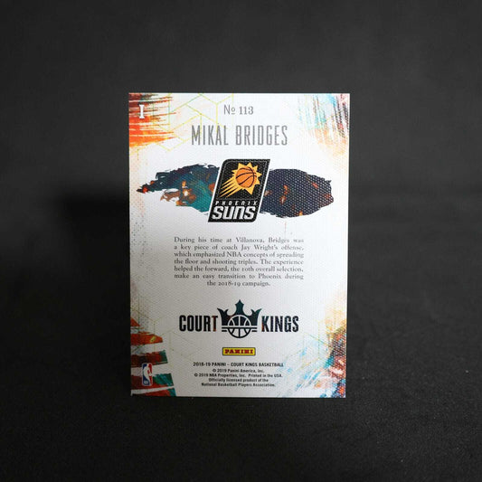 2018-19 Mikal Bridges Court Kings Rookies 1 RC #113