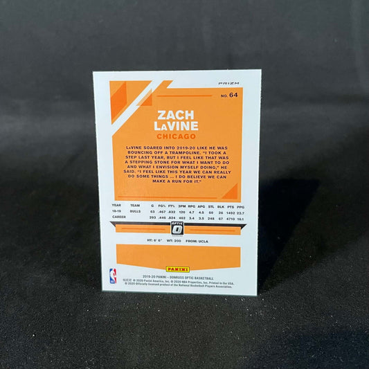 2019-20 Zach LaVine Panini Donruss Optic Blue Velocity Prizm