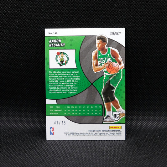 2020-21 Revolution Aaron Nesmith Sunburst /75 Rookie Card