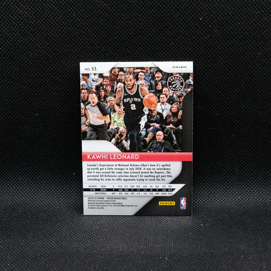 2018-19 Panini Prizm Kawhi Leonard #53 Silver Prizm