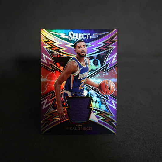 2018-19 Mikal Bridges Select - Select Sparks Rookie Patch Purple Prizm /99 SP...