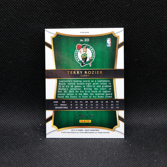 2015-16 Select Terry Rozier #20 Blue Prizm Rookie Card /249
