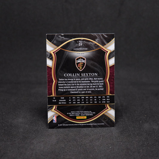 2020-21 Select Collin Sexton Concourse Red White Orange Shimmer Prizm