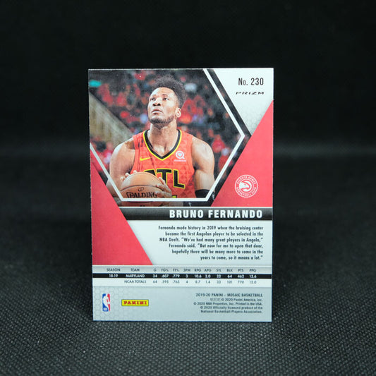2019-20 Mosaic Pink Camo Prizm Bruno Fernando Rookie Card