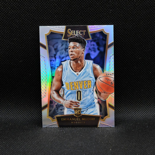 2015-16 Panini Select Emmanuel Mudiay #63 Silver Prizm Rookie Card