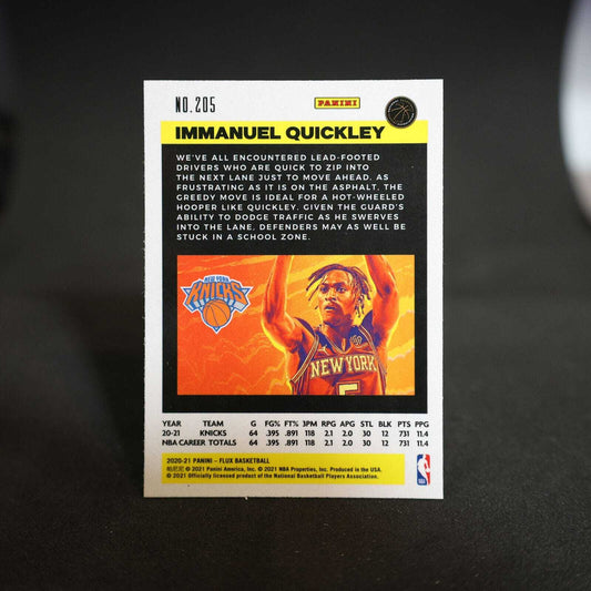 2020-21 Immanuel Quickley Panini Flux Rookie Card #205