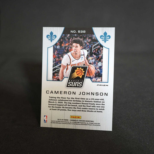 2019-20 Cameron Johnson Chronicles Crusade Blue Prizm Rookie /99