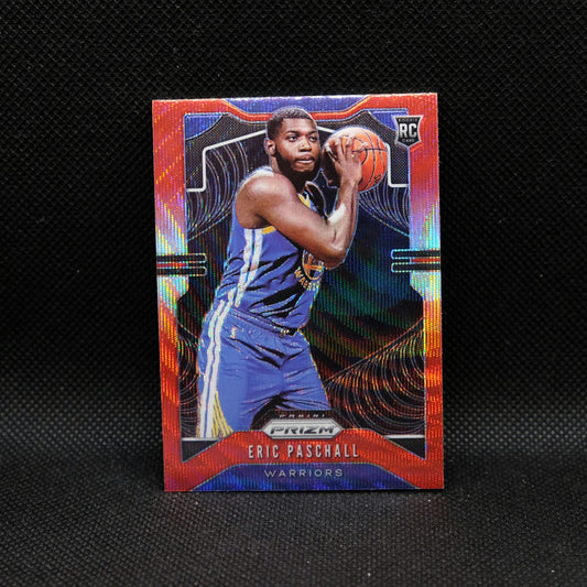 2019-20 Panini Prizm Eric Paschall #279 Red Wave Prizm Rookie Card