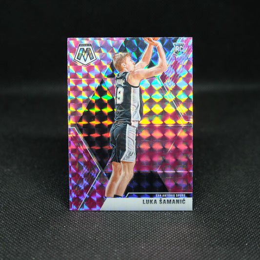 2019-20 Mosaic Pink Camo Prizm Luka Samanic Rookie