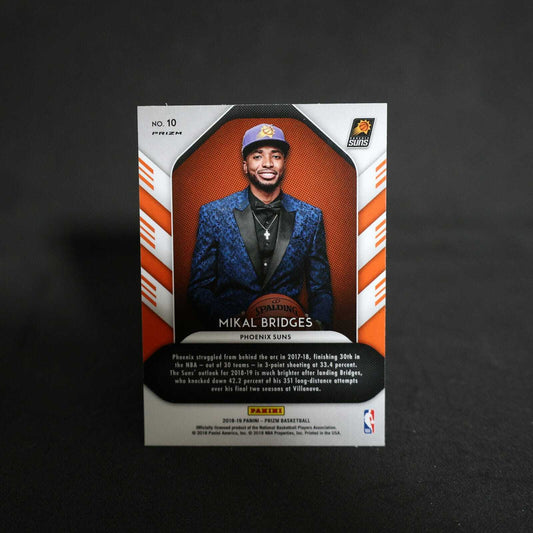 2018-19 Mikal Bridges Prizm Luck Of The Lottery Hyper Prizm RC