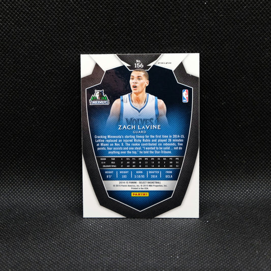 2014-15 Panini Select Zach LaVine #156 Silver Prizm Rookie Card