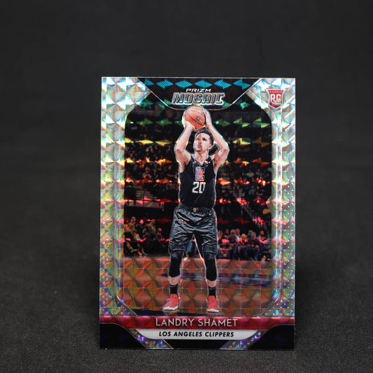 2018-19 Panini Mosaic Landry Shamet Rookie Mosaic Silver Prizm #63