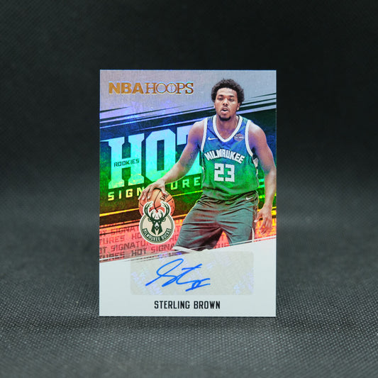 2017-18 Sterling Brown Auto Rookie Card Lot - 2 Cards