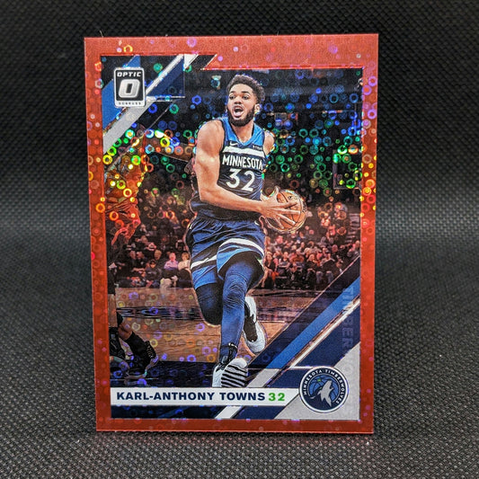2019-20 Karl-Anthony Towns Donruss Optic Red Fast Break Prizm /85