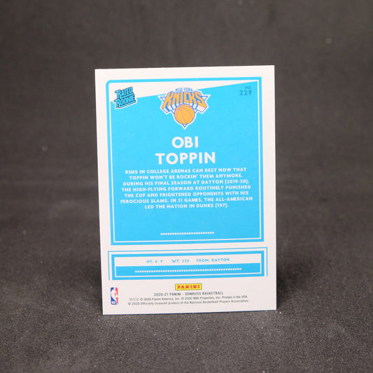 Obi Toppin 2020-21 Donruss Rated Rookie #229