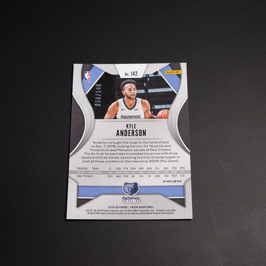 2019-20 Kyle Anderson Prizm NBA #142 Purple Cracked Ice Prizm /149