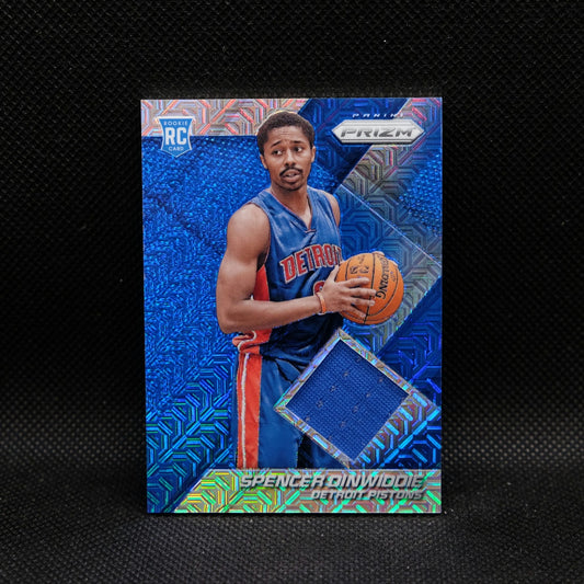 2014-15 Panini Prizm Spencer Dinwiddie Blue Mojo Prizm Rookie Patch #97