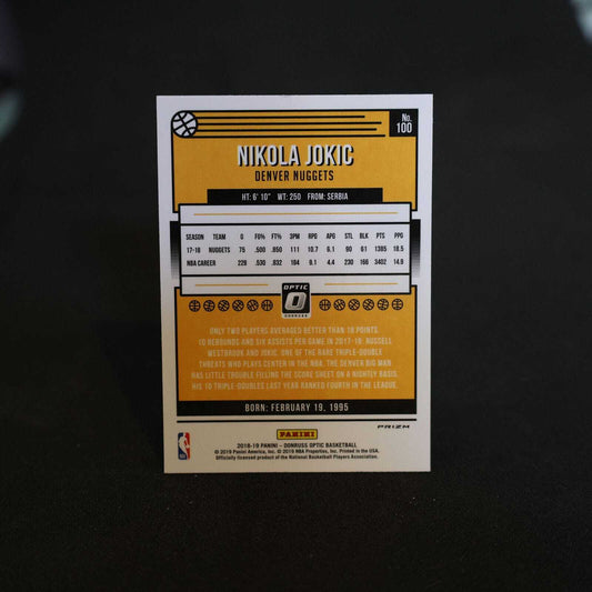 2018-19 Nikola Jokic Donruss Optic Silver Holo Prizm