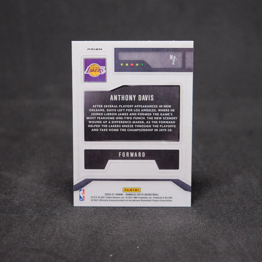 2020-21 Anthony Davis Panini Donruss Optic T Minus 3,2,1 Silver Prizm