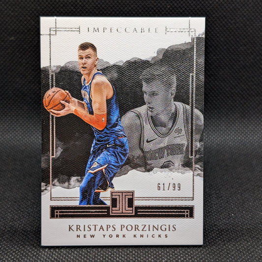 2017-18 Kristaps Porzingis Impeccable #62 /99
