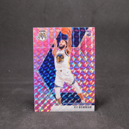 2019-20 Panini Mosaic Ky Bowman Pink Camo Rookie Card