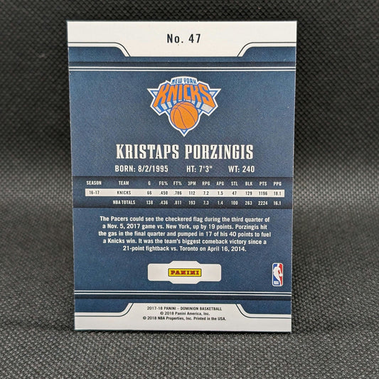 2017-18 Kristaps Porzingis Dominion /75