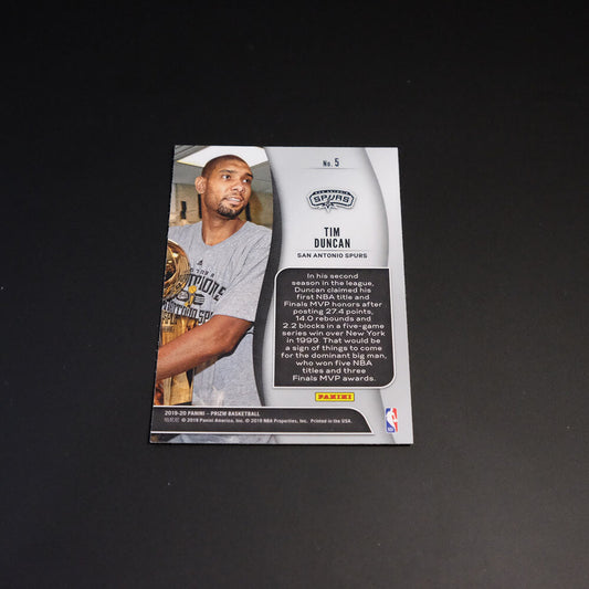 2019-20 Tim Duncan Prizm NBA - NBA Finalists #5