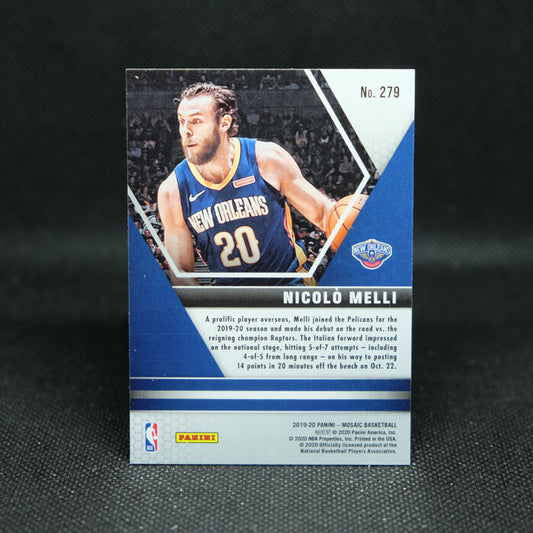 2019-20 Mosaic Nicolo Melli NBA Debut Rookie Card