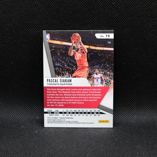 2018-19 Panini Threads Pascal Siakam #75 Pink Dazzle /75