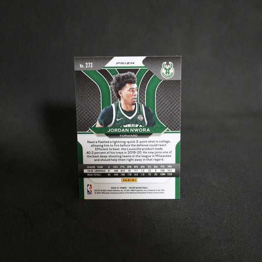 2020-21 Jordan Nwora Rookie 4 Card RC Lot - Prizm, Donruss Optic, Obsidian