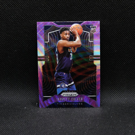 2019-20 Prizm Jarrett Culver #252 Purple Wave Prizm Rookie Card