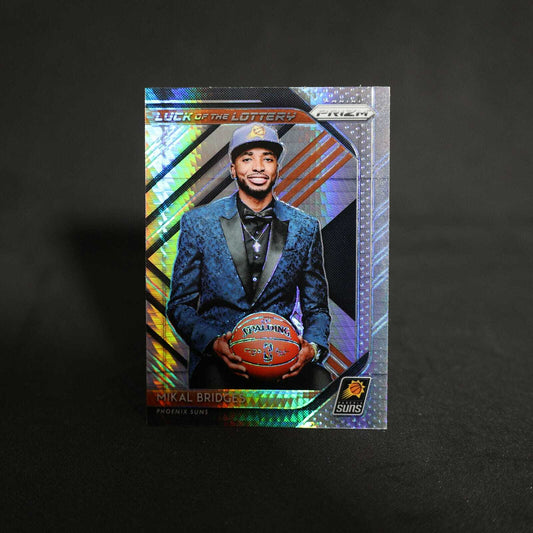 2018-19 Mikal Bridges Prizm Luck Of The Lottery Hyper Prizm RC