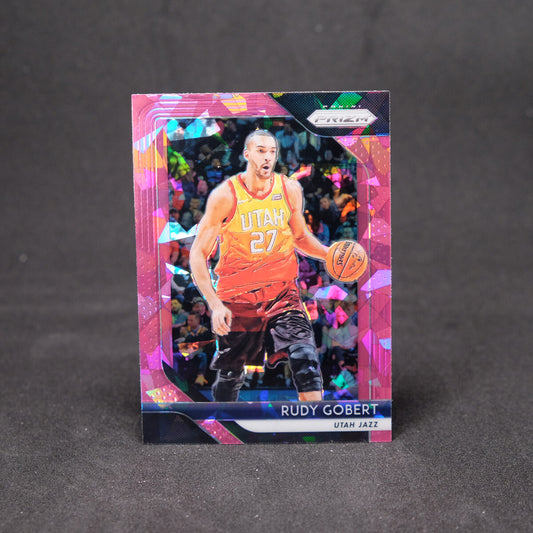 2018-19 Panini Prizm Rudy Gobert Pink Cracked Ice Prizm