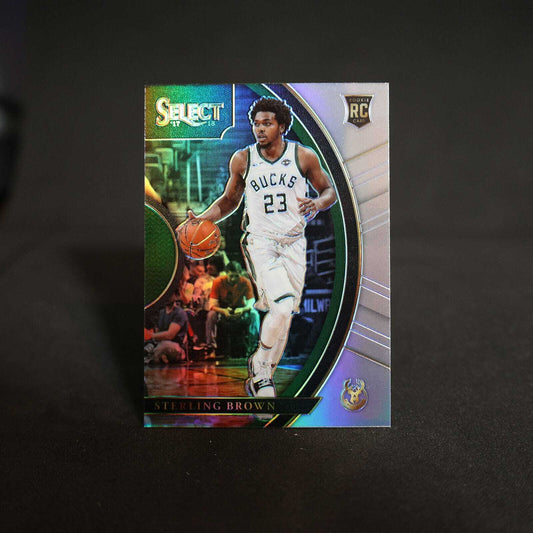 2017-18 Sterling Brown Select Concourse Silver Prizm Rookie Card