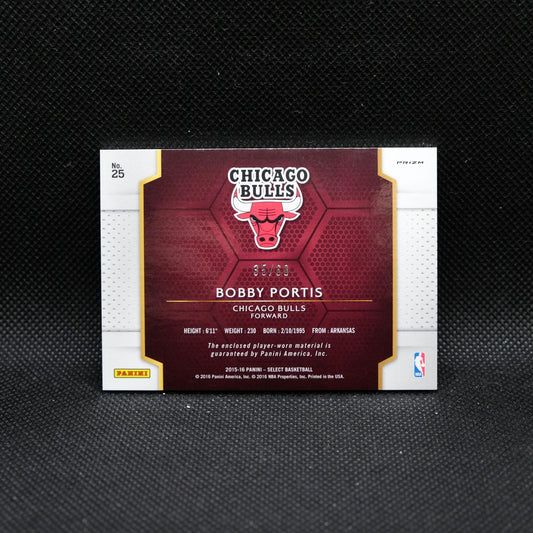 2015-16 Panini Select Bobby Portis #25 Orange Rookie Player Worn Patch /60