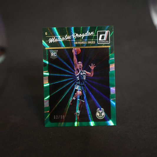 2016-17 Malcolm Brogdon Donruss Green Laser Rookie Card /99
