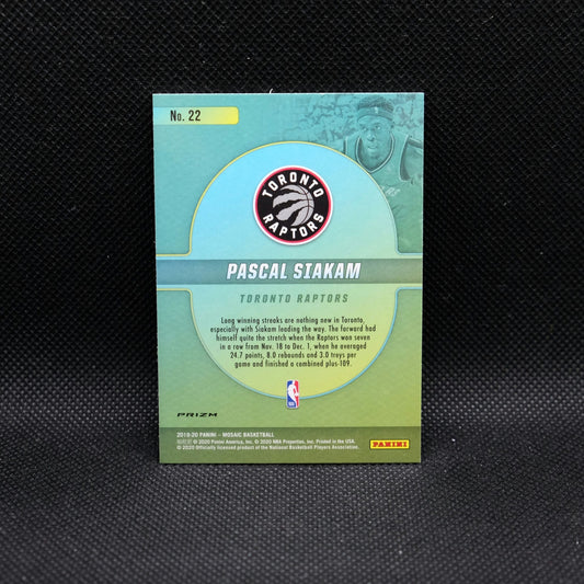 2019-20 Panini Mosaic Pascal Siakam Center Stage Prizm