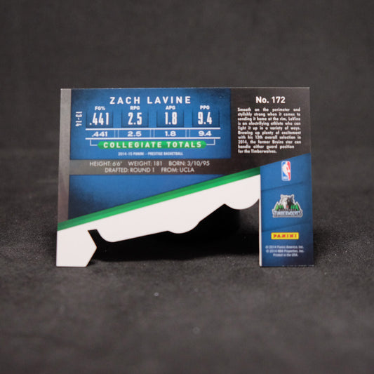 2014-15 Zach LaVine Panini Prestige Bonus Shots Orange Die Cut Rookie /25