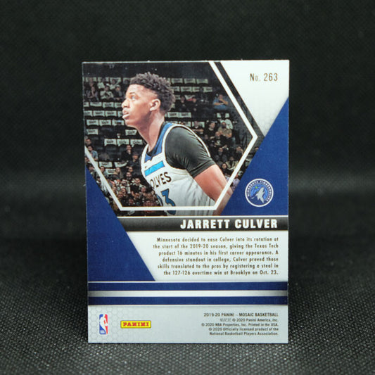 2019-20 Mosaic Jarrett Culver NBA Debut Rookie Card