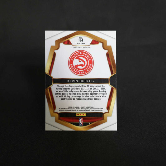 2018-19 Kevin Huerter Select Premier Level Scope Prizm Rookie Card