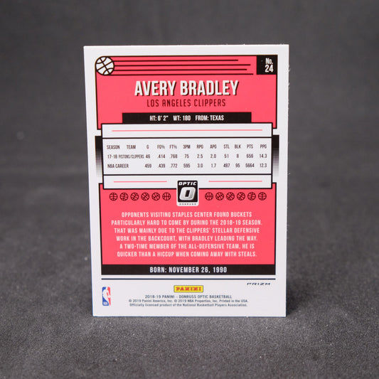 2018-19 Panini Donruss Optic Purple Prizm Avery Bradley