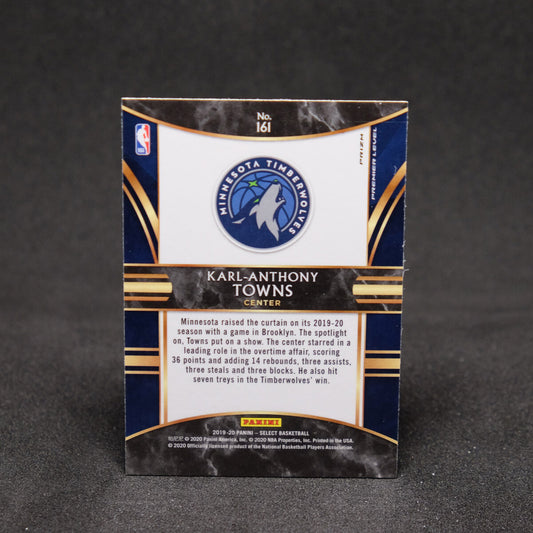 Karl-Anthony Towns 2019-20 Select Premier Level Silver Prizm