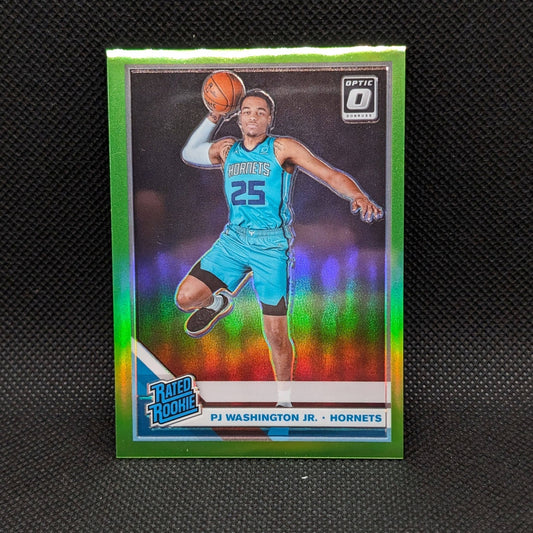 2019-20 PJ Washington Jr Donruss Optic Rated Rookie Lime Green Prizm /149 RC
