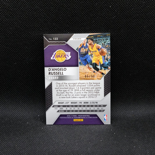 2016-17 D'Angelo Russell Prizm #132 Blue Wave Prizm /99